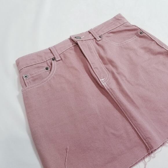 Forever 21 Pink Denim Skirts - Picture 4 of 8